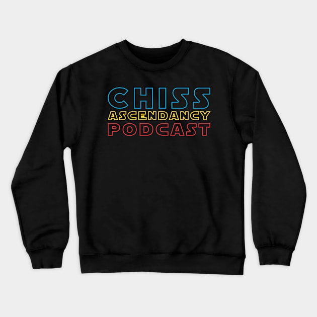 CAP logo, hollow Crewneck Sweatshirt by Chiss Podcast